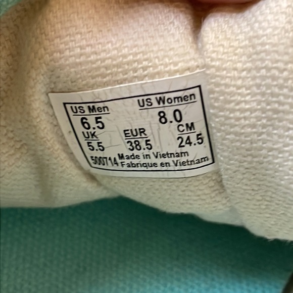 Vans Old Skool Aruba blue tiff white sneakers shoes women’s sz 8 men’s sz 6.5 - Picture 7 of 12